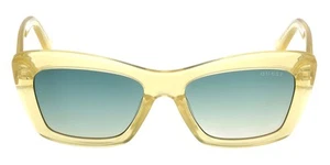 Guess GU00195 Sunglasses Female Shiny Light Yellow  52mm New 100% Authentic - Picture 1 of 7