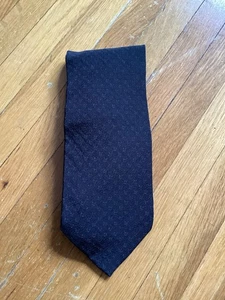 Giorgio Armani schwarze Krawatte mit geometrischem Muster, 100 % Seide, hergestellt in Italien, neuwertig - Bild 1 von 2