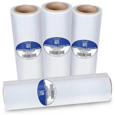 4 PACK International Plastics Co. 18" Plastic Stretch Film Wrap 1200 Feet NEW - Image 1 of 4