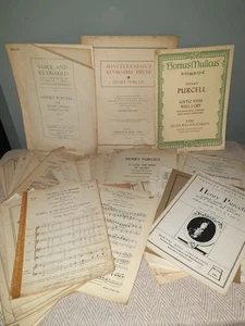 60+ Henry Purcell Sheet Music (S.A.T.B.) VINTAGE - Picture 1 of 13
