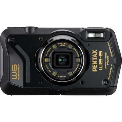 Pentax WG-8 Waterproof Digital Compact Camera - Black - Image 1 of 4