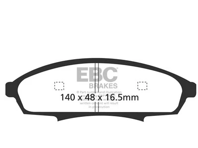 Juego de pastillas de freno delanteras para Chevrolet Monte Carlo 1995-1999 EBC 97878KQCD 1996 1997 Foto 1 de 4
