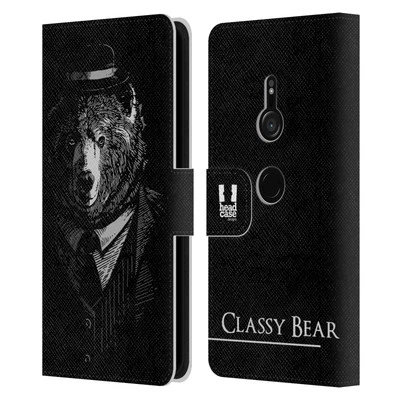 HEAD CASE DESIGNS ANIMALS IN FASHION LEATHER BOOK WALLET CASE FOR SONY PHONES 1 - Image 1 of 4