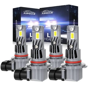 9006 9005 LED Headlight Bulbs Kit For Honda Civic DX Sedan 4-Door 1.8L 2006-2015 - Picture 1 of 21