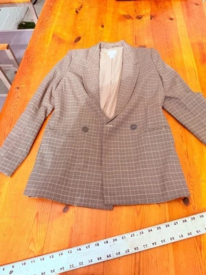 Chaqueta Blazer Mujer Tweed Pata de Gallo Abotonada TALLA X PEQUEÑA L7 Foto 1 de 4