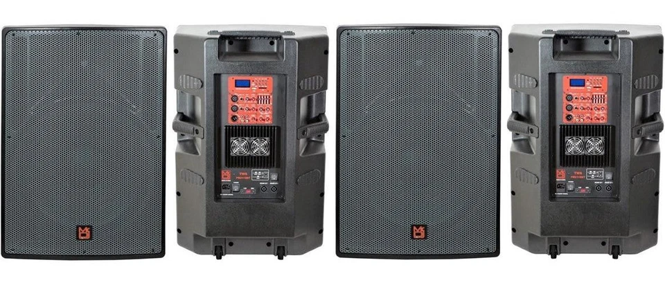 2 MR DJ PRO118BT 2-Way 18" PRO PA/DJ Bass-Reflex Bluetooth Active Powered - Imagem 1 de 1
