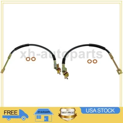 Compatível com 1987~1989 Jeep Wrangler 2X mangueira de freio dianteira esquerda direita Dorman - Imagem 1 de 4