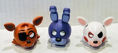 Лот из 3 подлинных коллекционных голов Funko Cawthon Five Nights at Freddy's 2016 - Изображение 1 из 3