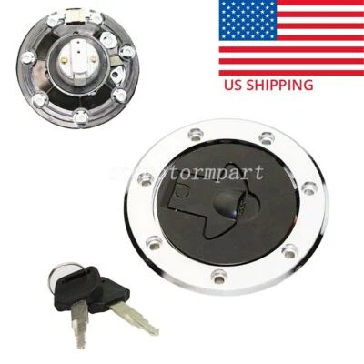 Крышка топливного бака крышка замка 2 ключа для Kawasaki Ninja 500 500R EX500D EX500A - Изображение 1 из 4