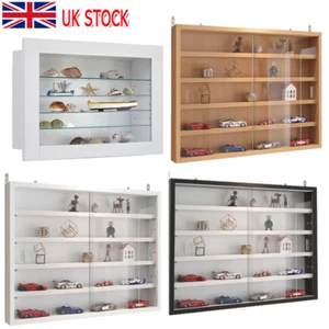 Collectors Display Wall Cabinet Shelf Living Room Bookcases Kitchen Organiser UK - Picture 1 of 25
