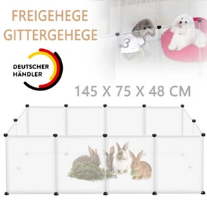 Freigehege Laufgitter Welpenauslauf DIY Kaninchen Innen/Aussen gehege 12 Stück - Bild 1 von 9