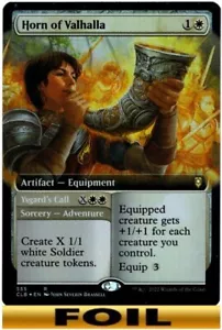 1x - Horn von Walhalla - FOLIE ERWEITERTE KUNST - Commander Legends Baldur's Gate MTG - Bild 1 von 1