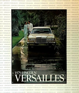 1979 LINCOLN VERSAILLES—LUXURY SEDAN—OVERSIZED U.S. DEALER SALES BROCHURE—VG - Picture 1 of 1