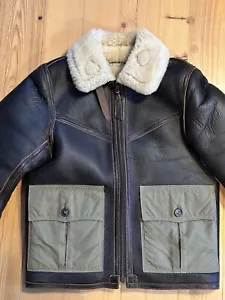 SIMMONS BUILT Fliegerjacke Sheepskin Brown 42, no Aero Leather, Eastman NP 990€ - Bild 1 von 23