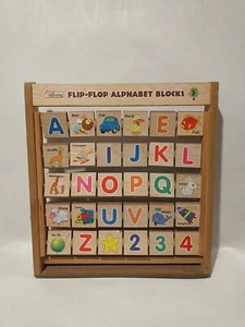 First Learning Flip Flop Alphabet Blocks Educational 3 Years+ 11"X10" - Picture 1 of 8