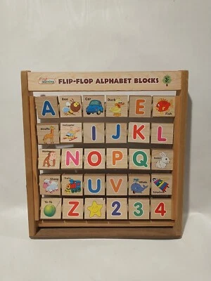First Learning Flip Flop Alphabet Blocks Educational 3 Years+ 11"X10" - Image 1 of 4