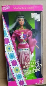 Barbie Native American Indian Doll Mattel Third 3rd Special Ed Vtg Pink Dress - Picture 1 of 2