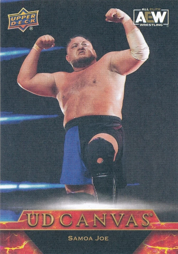 C78 SAMOA JOE 2024 Upper Deck AEW UD CANVAS - Image 1 of 2