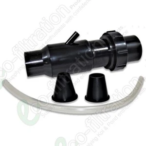 SCHWARZ 1,5"/43 MM ABNEHMBARE VENTURI KOI AQUA-JET BELÜFTER FISCHTEICHMONTAGE - Bild 1 von 2
