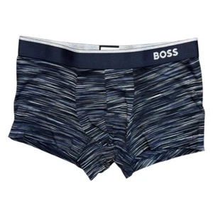 Hugo Boss Blue Striped Boxer Briefs Men's Size Medium New - Picture 1 of 6
