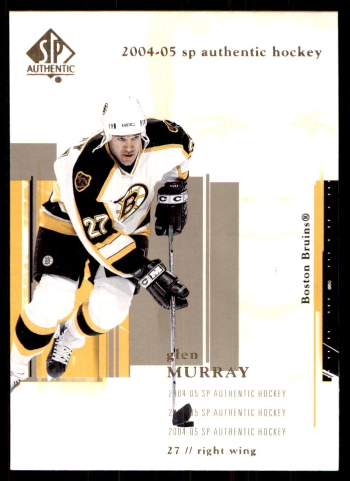 2004-05 SP Authentic Glen Murray Boston Bruins #10 - Image 1 of 2