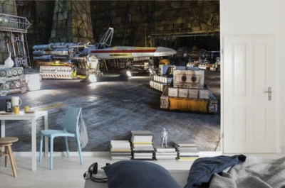 STAR WARS Foto Papel Pintado 368x254 cm Base Rebelde Adolescente Dormitorio Pared Mural Ala X Foto 1 de 4