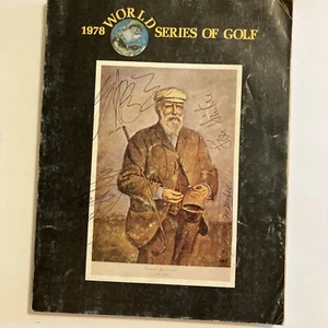 Vintage World Series of Golf 1978 Program akron, Ohio Unknown Autographs - Foto 1 di 14