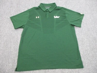 South Florida Bulls Polo Shirt Mens 2XL XXL Green College Football Under Armour - Image 1 of 4