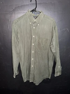 Vintage Tommy Hilfiger Dress Shirt Men’s Size 15.5 33 Green The Lifetime Collar - Picture 1 of 10