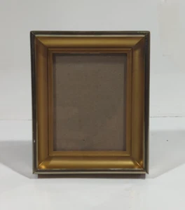 Vintage Picture Frame 2.5x3.5 Gold Metal Deep Inset Ornate Mid Century - Picture 1 of 9