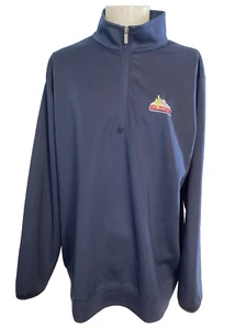 Antigua Men's 1/4 Zip Pullover "Arizona" Navy Blue XXL - Picture 1 of 5
