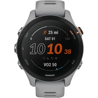 Garmin Forerunner 255S 41mm GPS + Bluetooth 4GB Powder Grey Smartwatch NEW - Image 1 of 4