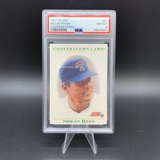 1991 Score Baseball ‘Cooperstown’ - Nolan Ryan #B7 - Texas Rangers HOF PSA 8