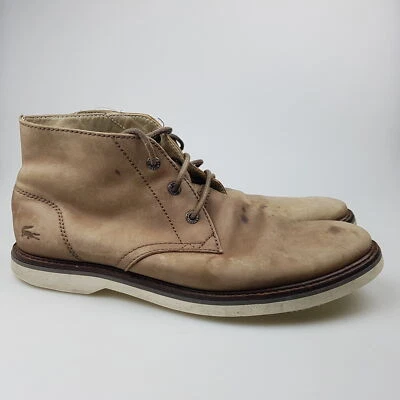 Men's LACOSTE Sherbrooke HI 116 1 Chukka Boot Sz 8 US Boots | 3+ Extra 10% Off - Image 1 of 4