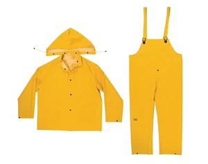 CLC Custom Leathercraft Rain Wear R101L .35MM 3-Piece Rain Suit Yellow - Large - Picture 1 of 1
