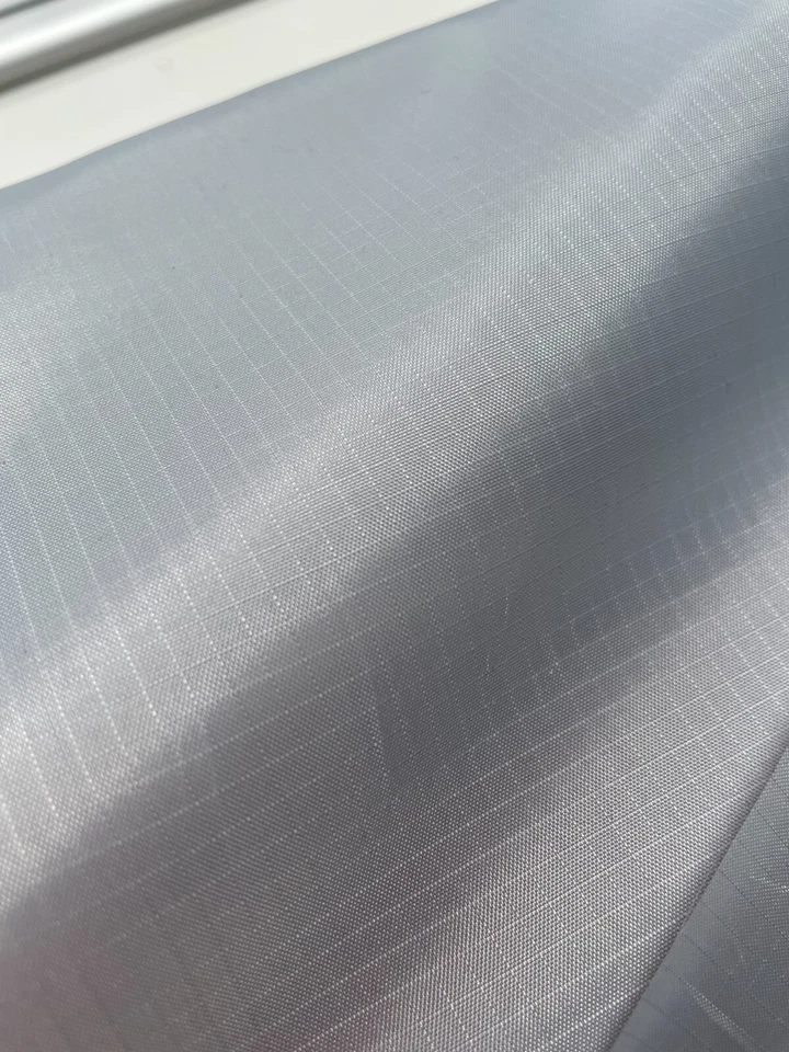 Silber Ripstop Spinnaker Stoff Kite Marine Material Beständiges Tuch 150cm breit - Bild 1 von 1