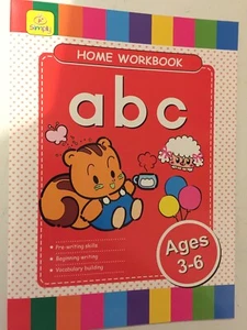 a b c CHILDREN'S LEARNING -  HOME WORKBOOK    a b c   AGE 3-6   40 PAGE BOOKLET - Picture 1 of 3