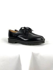 Solovair Gibson Size UK 6 US 7 Black Rub-Off Hi-Shine Leather Derby Shoes - Picture 1 of 16