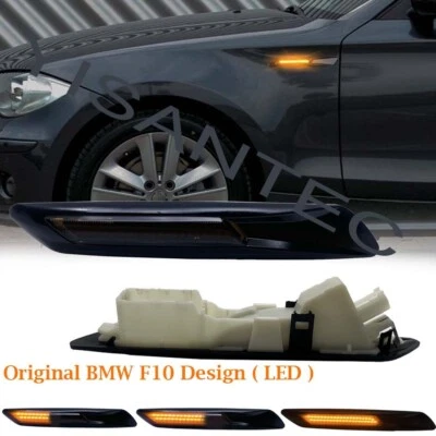 Sequential Fender LED Side Marker Signal Lights For 2011-2013 BMW 528i 535i 550i Foto 1 de 4