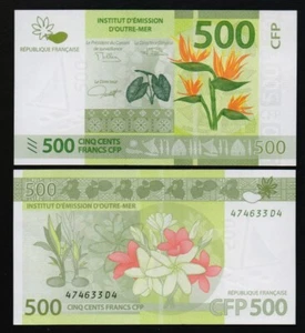 FRENCH PACIFIC TERRITORIES: B105c P#5c 500 Francs (2019) Uncirculated Banknote. - Picture 1 of 1