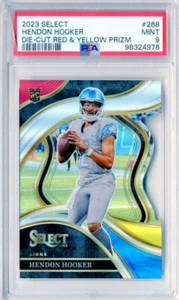 Hendon Hooker RC 2023 Select  Die-Cut  Lions #268 Rookie RC Prizm PSA 9 - Picture 1 of 2