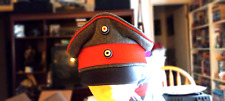 WW1 Prussian Officers Visor Hat, Prince Willy Style copy grey and Red size 58