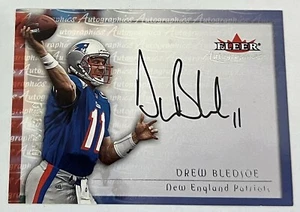 2000 FLEER AUTOGRAPHICS DREW BLEDSOE RARE SILVER AUTO #d 6/250 SP AUTOGRAPH ! - Picture 1 of 2