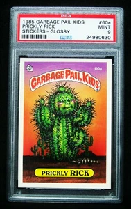 GPK 1985 2nd Series #60a Prickly RICK - Jolted Joel/Live Mike GLOSSY, OS2, PSA 9 - Picture 1 of 2