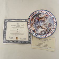 Royal Doulton Franklin Mint Rise and Shine,Teddy Teddy Bear Plate w/Certificate