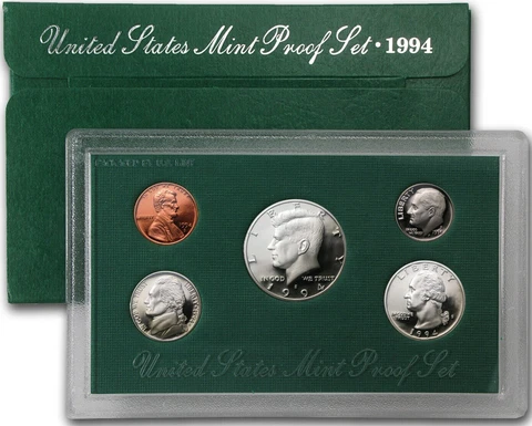 1994 Proof Set ** Great Birthday Gift for the Dad/Son/Friend born that year *** Cover