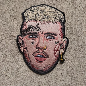 Lil Peep Chenille Patch 6 inch (Iron on & sew on) Hip Hop Icon - Emo Rap - Picture 1 of 7