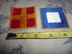 (2) Nautical Semaphore Flag (Letters"R" & "P") Embroidered Patches - Picture 1 of 4