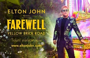 ELTON JOHN "FAREWELL YELLOW BRICK ROAD TOUR 2020" POSTER - Reproduction - Picture 1 of 1