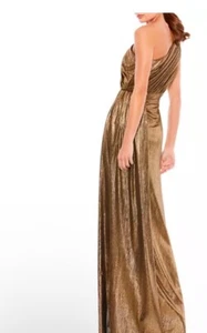 Mac Duggal 26537 Gold Size 2 Retail $398 - Imagen 1 de 3